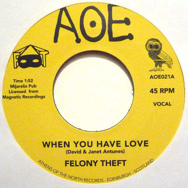 Felony Theft – When You Have Love / Run For Cover