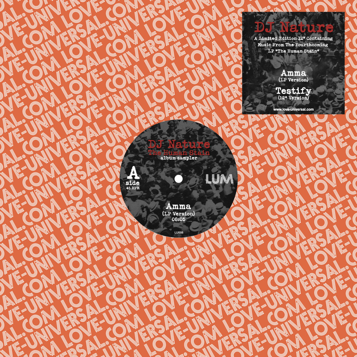 DJ NATURE "LP SAMPLER THE HUMAN STAIN" 12"