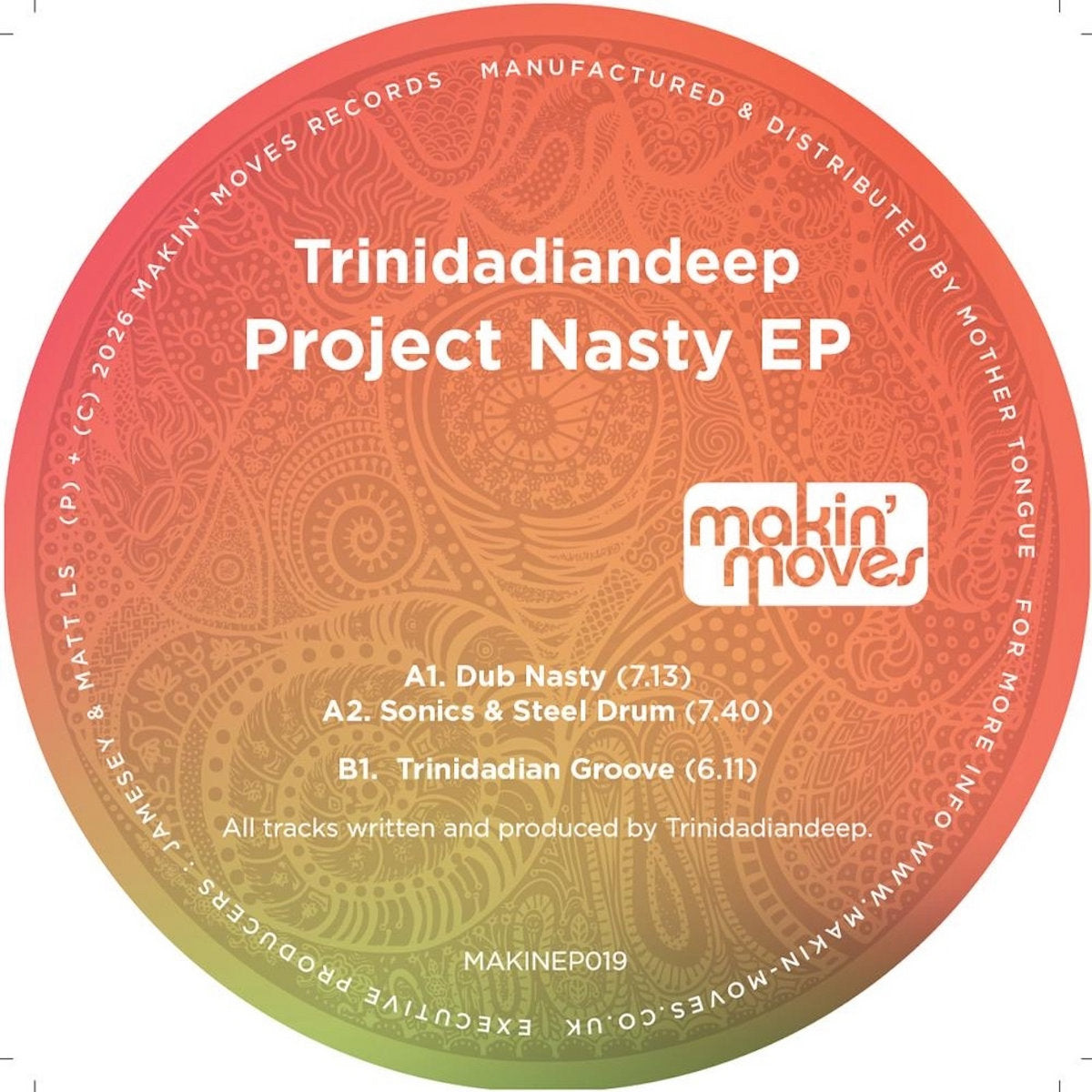 Trinidadiandeep - Project Nasty EP